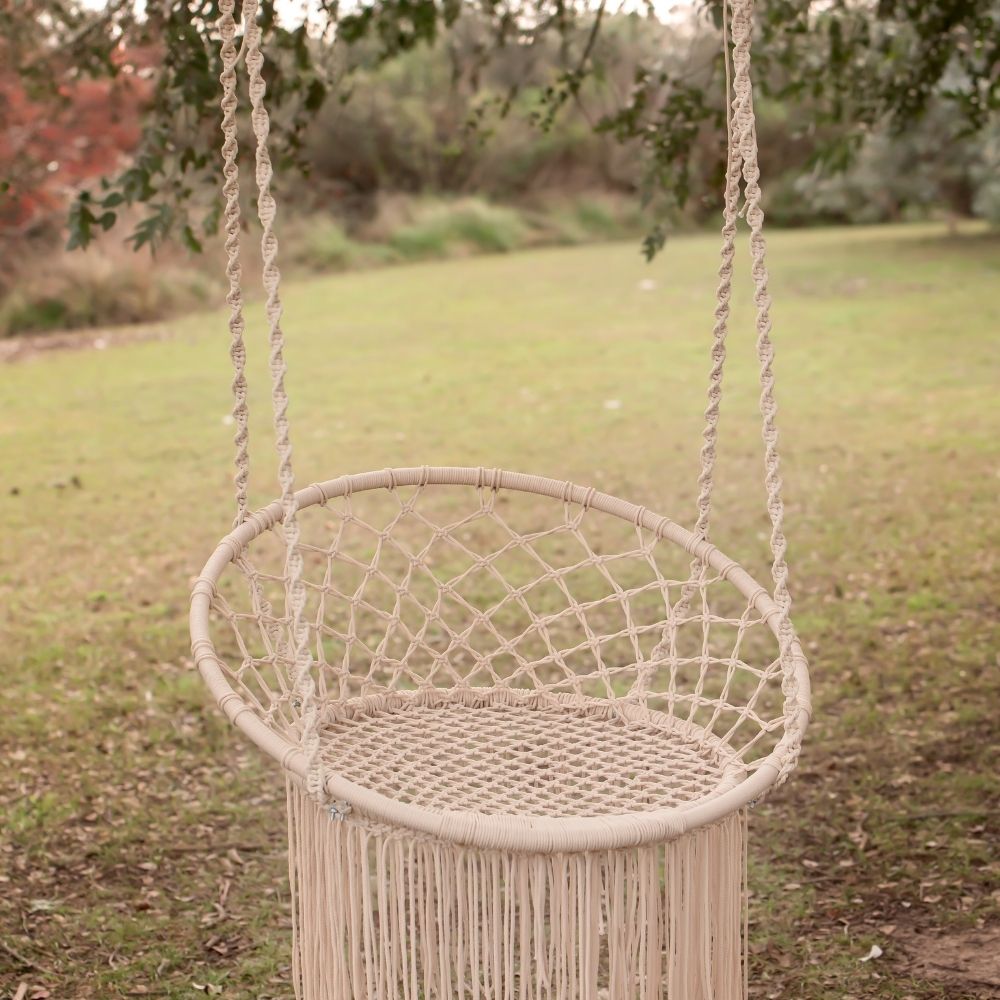 hamaca boho chic jardin primavera