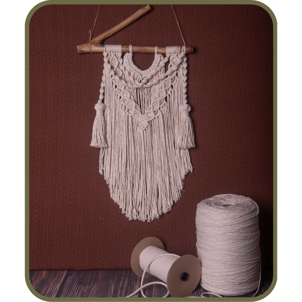 panel tapiz en macrame
